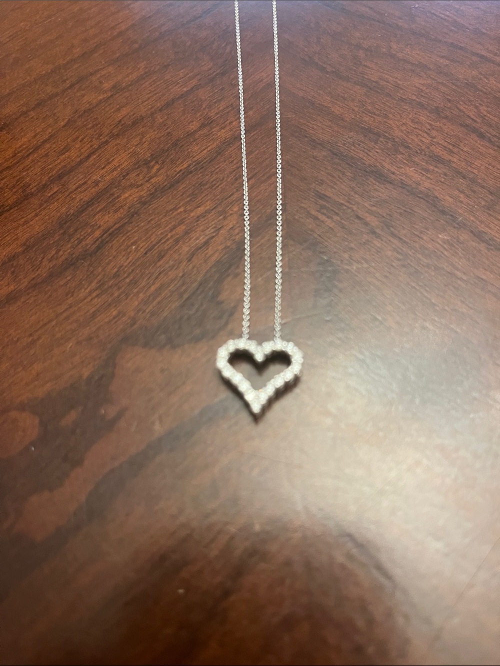 Sparkling Sterling Silver Heart Pendant Necklace - Timeless Sparkle - Picture 6 of 9